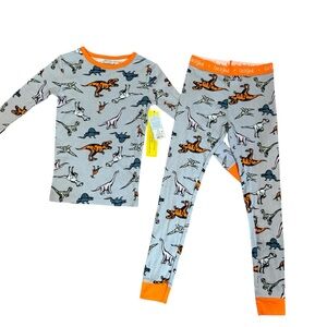 NWT, CAT & JACK Kids Dinosaur Pajamas Set Size 8